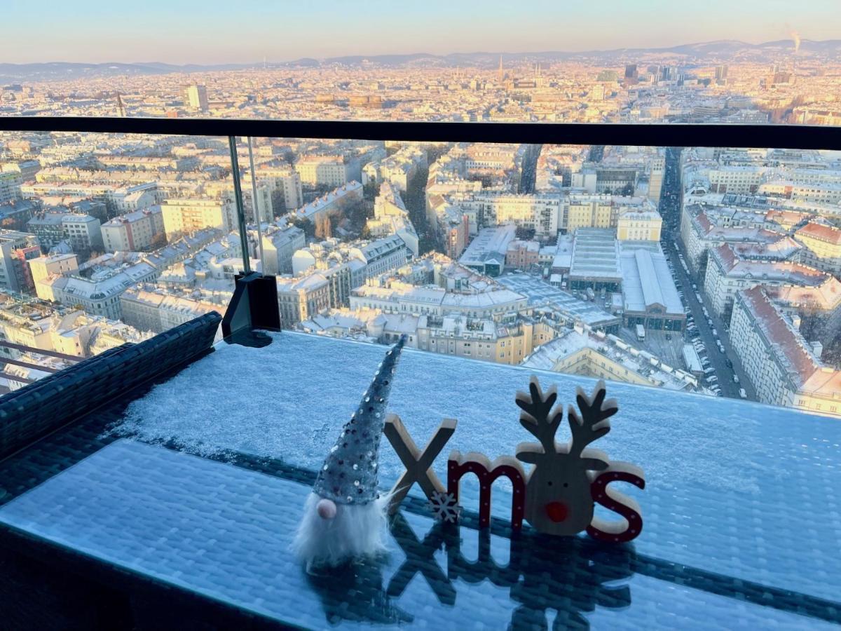 Triiiple Level 31 - Sonnenwohnen Apartment Mit Fantastischem Ausblick Und Parkplatz Wien Eksteriør billede