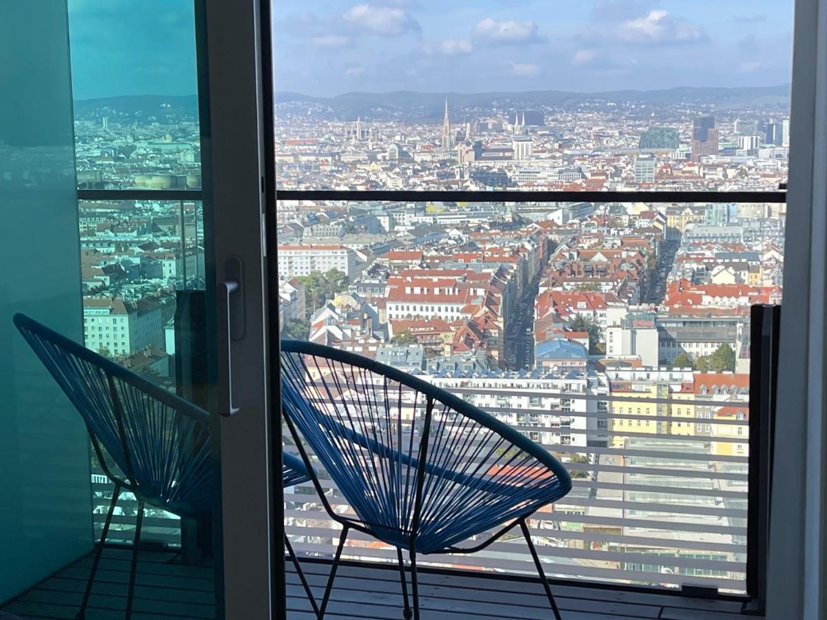 Triiiple Level 31 - Sonnenwohnen Apartment Mit Fantastischem Ausblick Und Parkplatz Wien Eksteriør billede